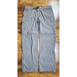 Outdoor Research Pants Mens 36x31 Gray Equinox Convertible Zip Off Hiking Camp